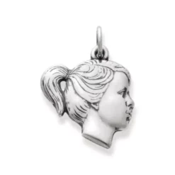 Girl's Profile Charm