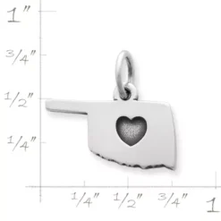 I Love Oklahoma Charm -Fashion Accessories CM 1620 620638 rul