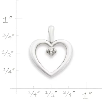 Heart With Diamond Pendant 5 Heart With Diamond Pendant - Image 3