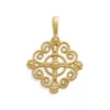 Twisted Wire Lacy Cross Pendant -Fashion Accessories CM 2225 664223