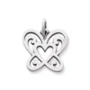Open Butterfly Heart Charm -Fashion Accessories CM 276 755915