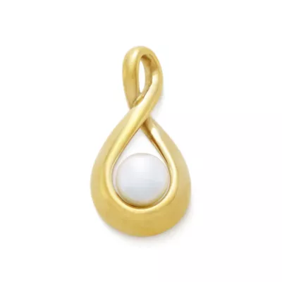 Graceful Twist Pendant With Cultured Pearl 3 Graceful Twist Pendant With Cultured Pearl
