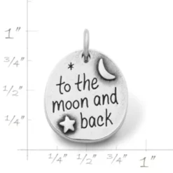 "To The Moon And Back" Charm 7 "To The Moon And Back" Charm -Fashion Accessories CM 3281 675216 rul