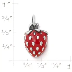 Enamel Wild Strawberry Charm -Fashion Accessories CM 3340 685661 rul
