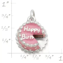 Enamel Birthday Cake Charm -Fashion Accessories CM 3388 908912 rul