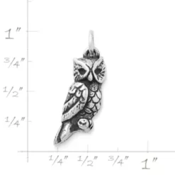 Sculpted Owl Charm 9 Sculpted Owl Charm -Fashion Accessories CM 5557 121978 rul