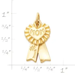 Blue Ribbon "Mom" Charm 9 Blue Ribbon "Mom" Charm -Fashion Accessories CM 5735 351283 rul