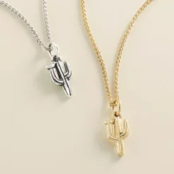 Saguaro Cactus With Bird Charm -Fashion Accessories CM 5783 mw