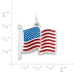 Enamel American Flag Charm -Fashion Accessories CM 5845 270875 rul