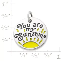 Enamel "You Are My Sunshine" Charm -Fashion Accessories CM 5955 708235 rul
