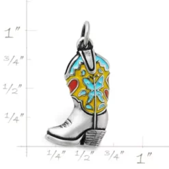 Enamel Western Boot Charm -Fashion Accessories CM 5960 621758 rul