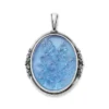 Sculpted Bluebonnet Layered Gemstone Pendant -Fashion Accessories CM 5970 763615