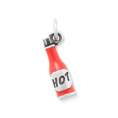Enamel "Hot" Sauce Charm 3 Enamel "Hot" Sauce Charm