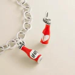 Enamel "Hot" Sauce Charm 8 Enamel "Hot" Sauce Charm -Fashion Accessories CM 6017 472203 altS