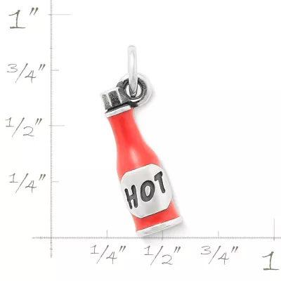 Enamel "Hot" Sauce Charm 6 Enamel "Hot" Sauce Charm - Image 4