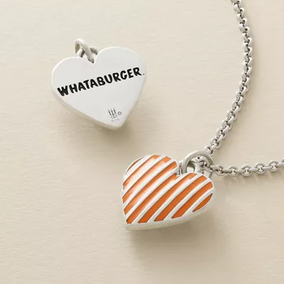 Enamel "Whataburger®" Heart Charm 5 Enamel "Whataburger®" Heart Charm - Image 3
