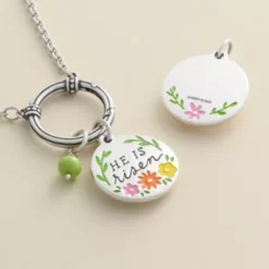 Enamel "He Is Risen" Charm -Fashion Accessories CM 6036 764722 altS