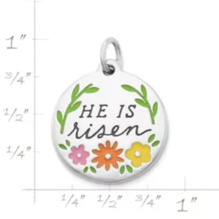 Enamel "He Is Risen" Charm -Fashion Accessories CM 6036 764722 rul
