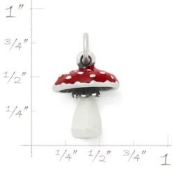 Enamel Mushroom Charm 7 Enamel Mushroom Charm -Fashion Accessories CM 6054 358038 rul