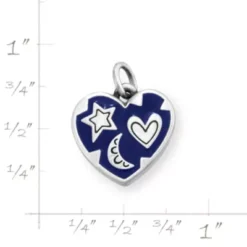Enamel Written In The Stars Heart Charm 12 Enamel Written In The Stars Heart Charm -Fashion Accessories CM 6078 459914 rul