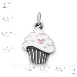 Enamel Sweetheart Cupcake Charm -Fashion Accessories CM 6108 676808 rul