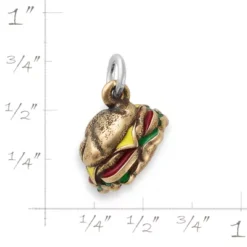 Enamel Cheeseburger Charm -Fashion Accessories CM 6112 398462 rul
