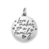 Love Makes Us A Family Charm