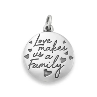 Love Makes Us A Family Charm 3 Love Makes Us A Family Charm
