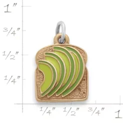 Enamel Avocado Toast Charm -Fashion Accessories CM 6142 543949 rul