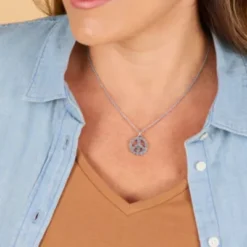 Floral Peace Sign Charm 10 Floral Peace Sign Charm -Fashion Accessories CM 6145 798585 ONF