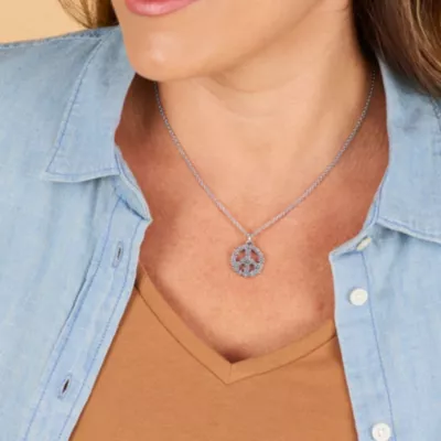 Floral Peace Sign Charm 6 Floral Peace Sign Charm - Image 4