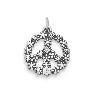 Floral Peace Sign Charm 4 Floral Peace Sign Charm - Image 2