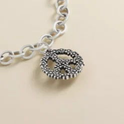 Floral Peace Sign Charm 9 Floral Peace Sign Charm -Fashion Accessories CM 6145 798585 altS