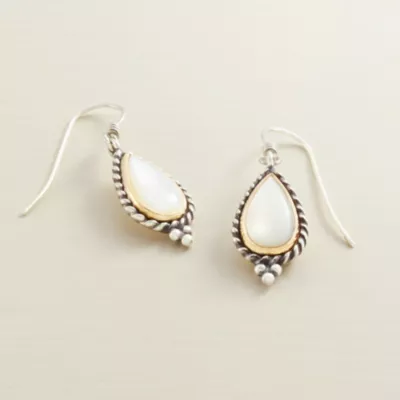 Alessandra Mother Of Pearl Drop Earrings 4 Alessandra Mother Of Pearl Drop Earrings - Image 2