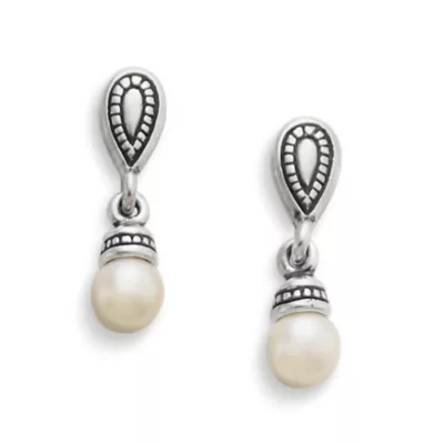Vintage Cultured Pearl Drop Earrings 3 Vintage Cultured Pearl Drop Earrings