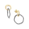 Connected Circles Drop Earrings 1 Connected Circles Drop Earrings -Fashion Accessories EP 1898 262777