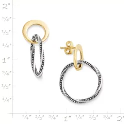 Connected Circles Drop Earrings 10 Connected Circles Drop Earrings -Fashion Accessories EP 1898 262777 rul