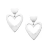 Hammered Double Heart Drop Earrings 1 Hammered Double Heart Drop Earrings -Fashion Accessories EP 1901 968929
